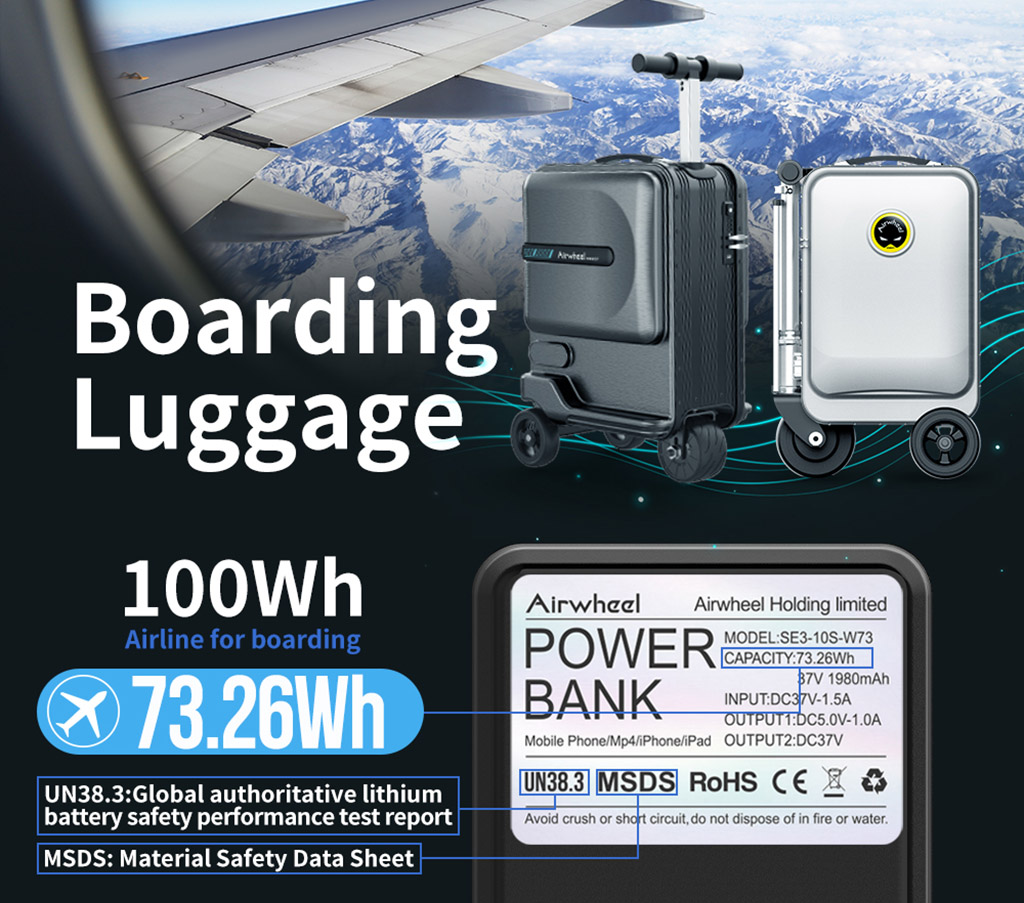 Airwheel SE3Mini Boarding suitcase