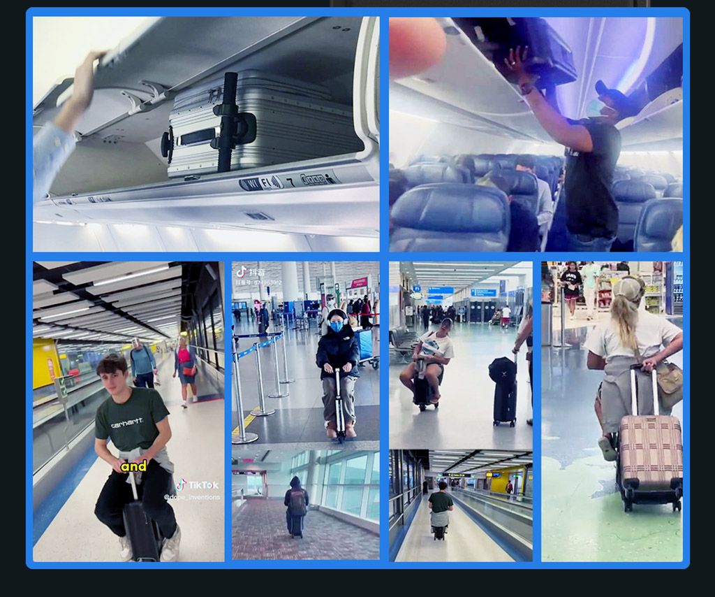 Airwheel SE3Mini smart Boarding suitcase